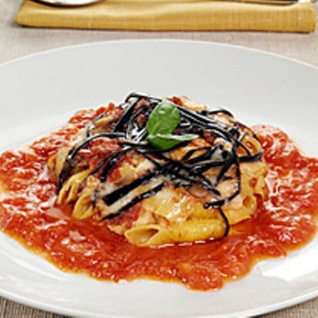 GARGANELLI CON MELANZANE E PROVOLA