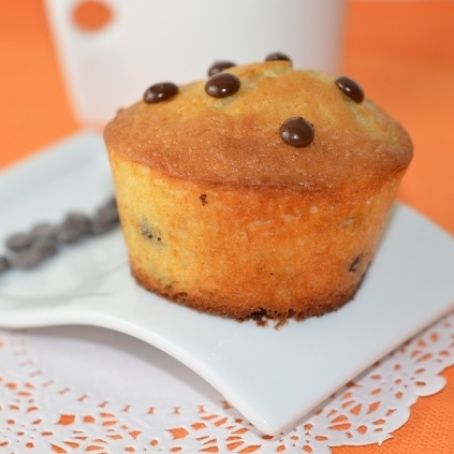 Muffin con gocce di cioccolato