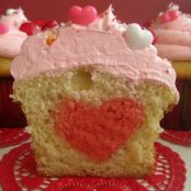 MUFFIN CON CUORE ROSSO