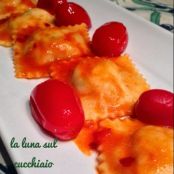 Ravioli di orata e gamberi