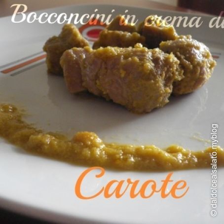 BOCCONCINI DI VITELLO IN CREMA DI CAROTE