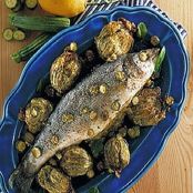 Branzino al pepe verde