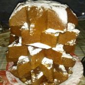 Pandoro stellato con panna e nutella