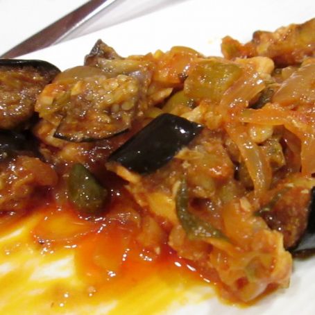 Caponata di pesce spada