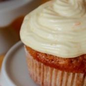 Cupcake alle carote con frosting all’arancia