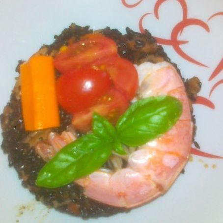 RISO VENERE CON ZUCCHINE E GAMBERI