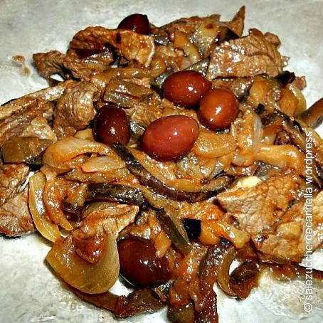 Straccetti di cavallo e melanzane