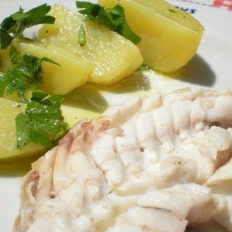 Cernia al forno con le patate