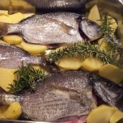Cernia al forno con le patate - Tappa 1