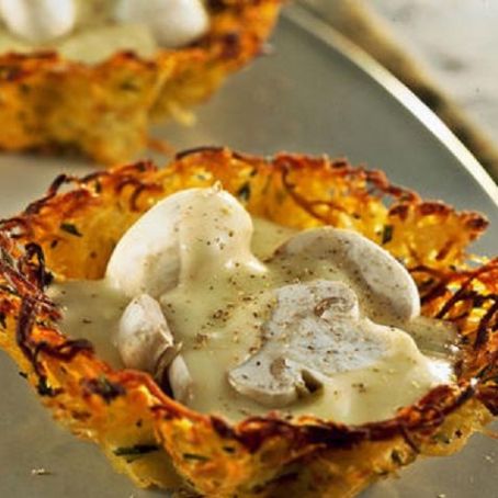 Cestini di Patate con Fonduta