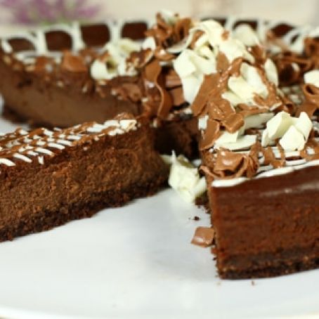 Cheesecake al cioccolato cotta