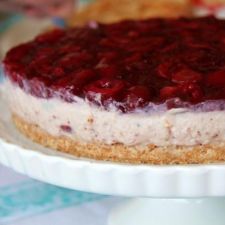 Cheesecake alla ricotta e ciliegie
