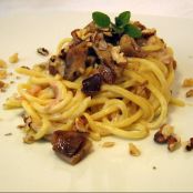 Tagliatelle funghi porcini e noci