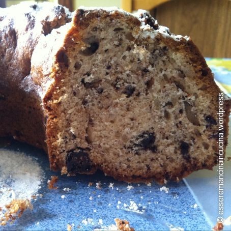 Ciambella soffice con pepite di cioccolato fondente