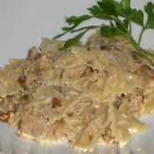 Farfalle con tonno e funghi