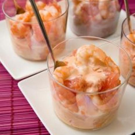 COCKTAIL DI GAMBERETTI IN SALSA ROSA