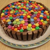 Torta kit kat e m&m's