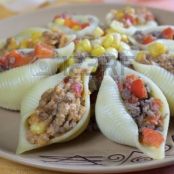 CONCHIGLIONI DI ZUCCHINE E GAMBERETTI