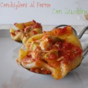 Conchiglioni ripieni di zucchine e mozzarella