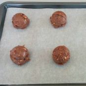 Cookies al doppio cioccolato e nocciole - Tappa 1