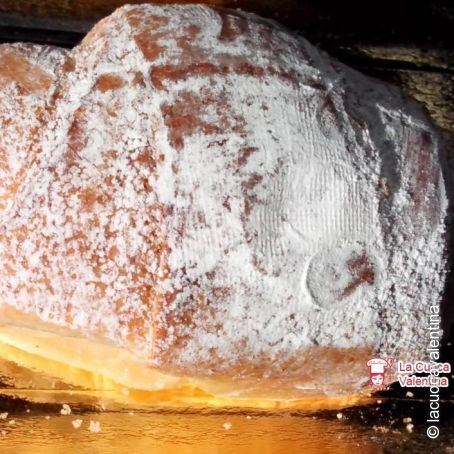 Cornetto con nutella e crema pasticcera