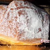 Cornetto con nutella e crema pasticcera