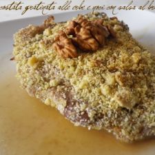 COSTATA GRATINATA ALLE ERBE E NOCI CON SALSA AL BRANDY