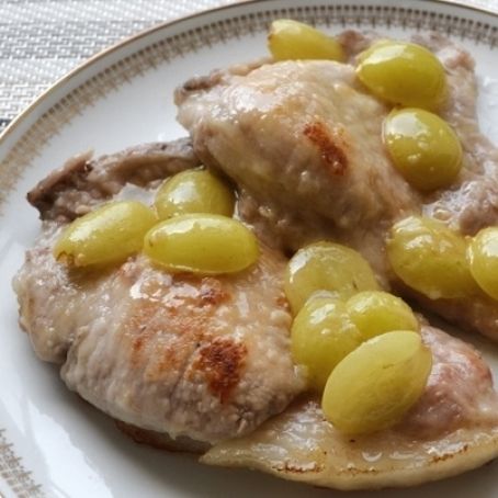 Costolette di maiale all'uva