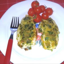 Cotolette di provola impanata alle erbe