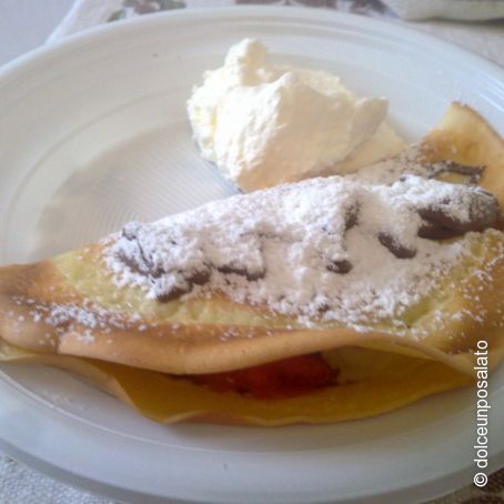 Crepes al gelato e Nutella