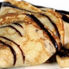 Crepes con crema Nerogianduia