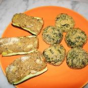 Bis Vegetariano (Crocchette di spinaci e zucchine ripiene)