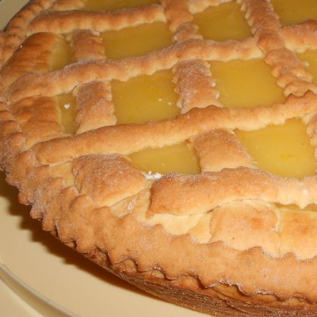 Crostata con crema al limone
