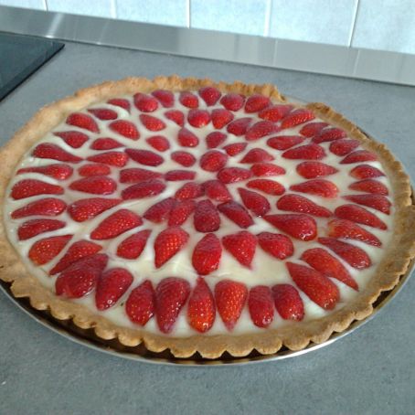Crostata di fragole alla crema