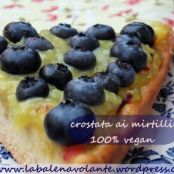 Crostata vegan con crema pasticcera e frutta