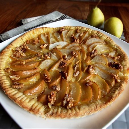 TORTE FRANGIPANE ALLE PERE E DI BANANE E NOCI