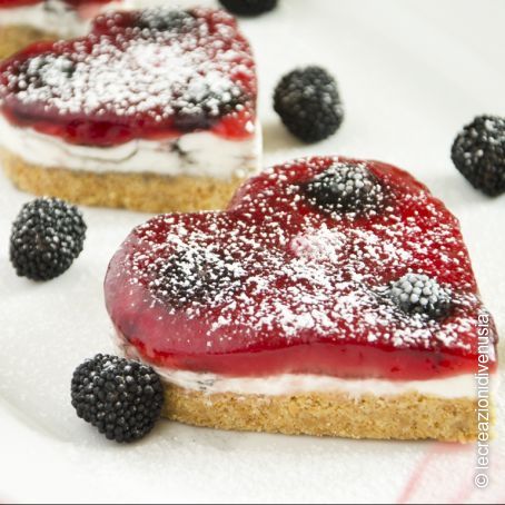 Cuore di cheesecake