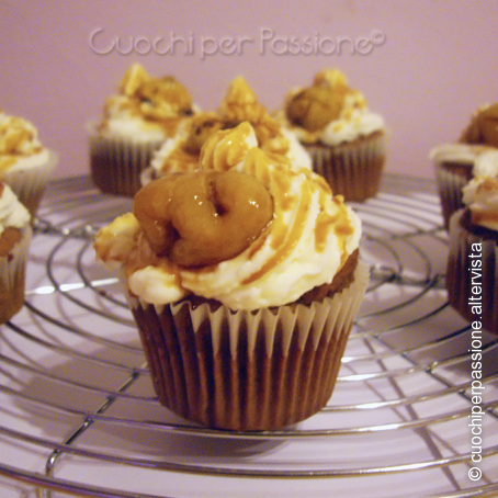 Cupcakes Autunnali con Castagne Glassate