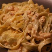 Paglia e fieno al salmone