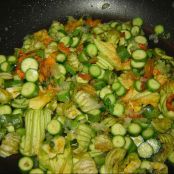 Torta salata nuda con fiori - Tappa 1