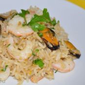 Risotto con cozze e misto mare