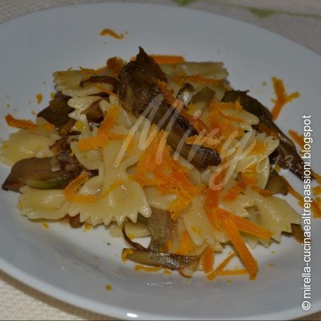 Farfalle con carciofi e bottarga