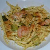 Trofie con zucchine, gamberi e bottarga - Tappa 4