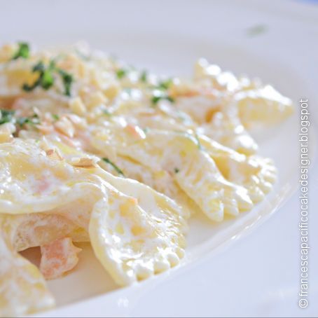 Farfalle al salmone croccante e profumato