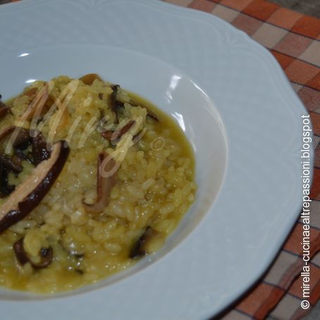 Risotto porcini e zafferano