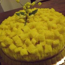 Torta mimosa con crema pasticcera