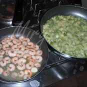 Trofie con zucchine, gamberi e bottarga - Tappa 3