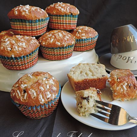 Muffin yogurt banana