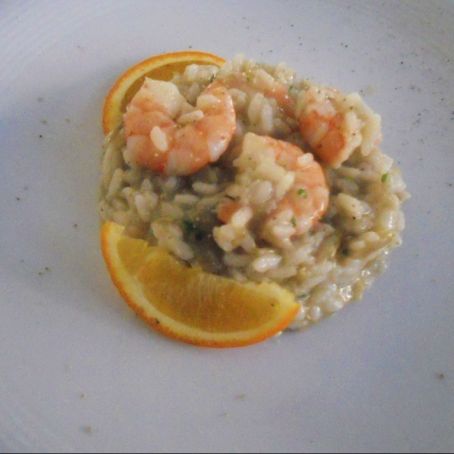 Risotto ai gamberi e carciofi