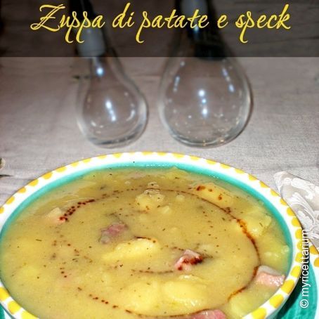 Zuppa di patate e speck 